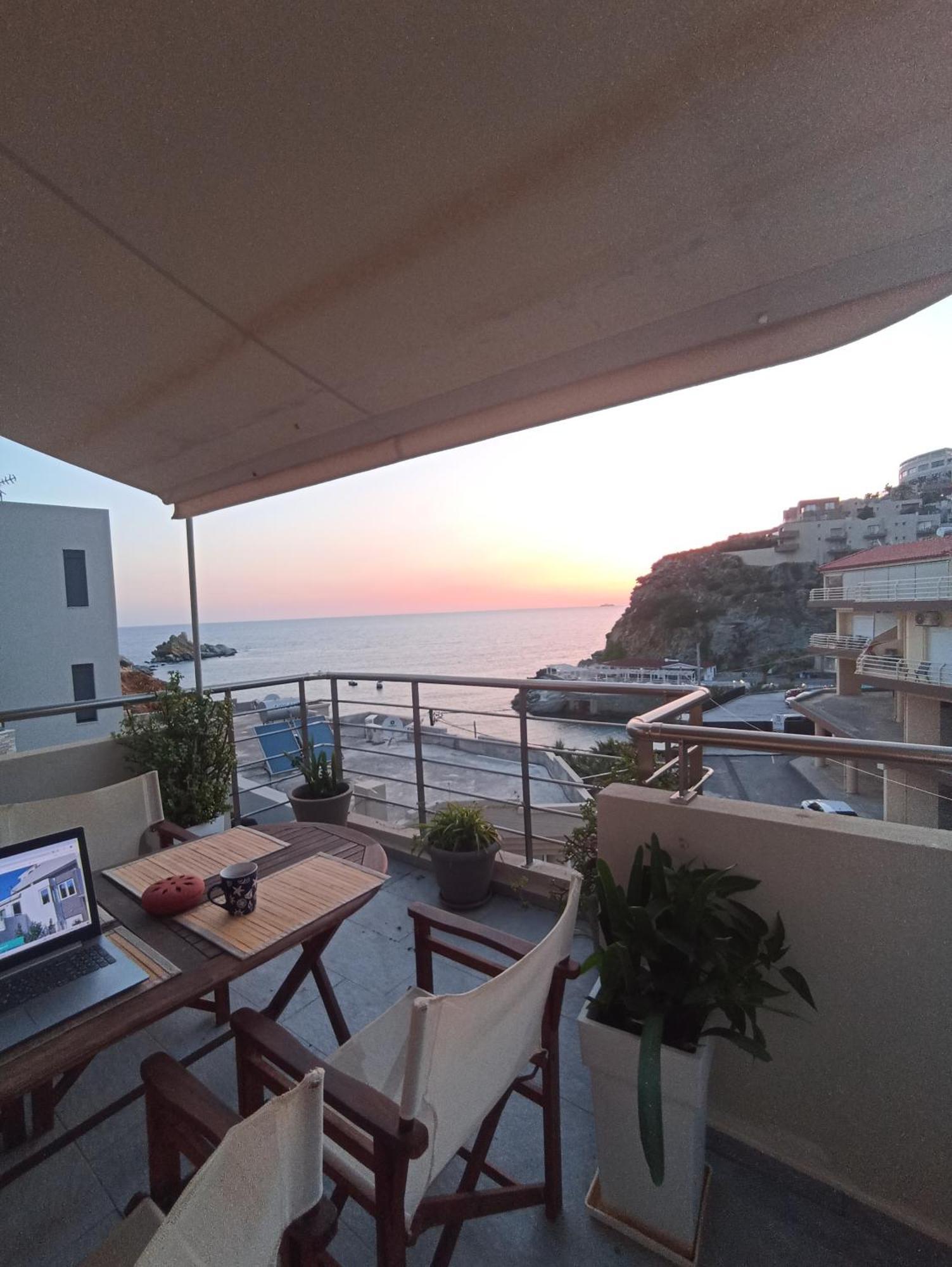 Popis Sea View Apartments アギア・ペラギア エクステリア 写真