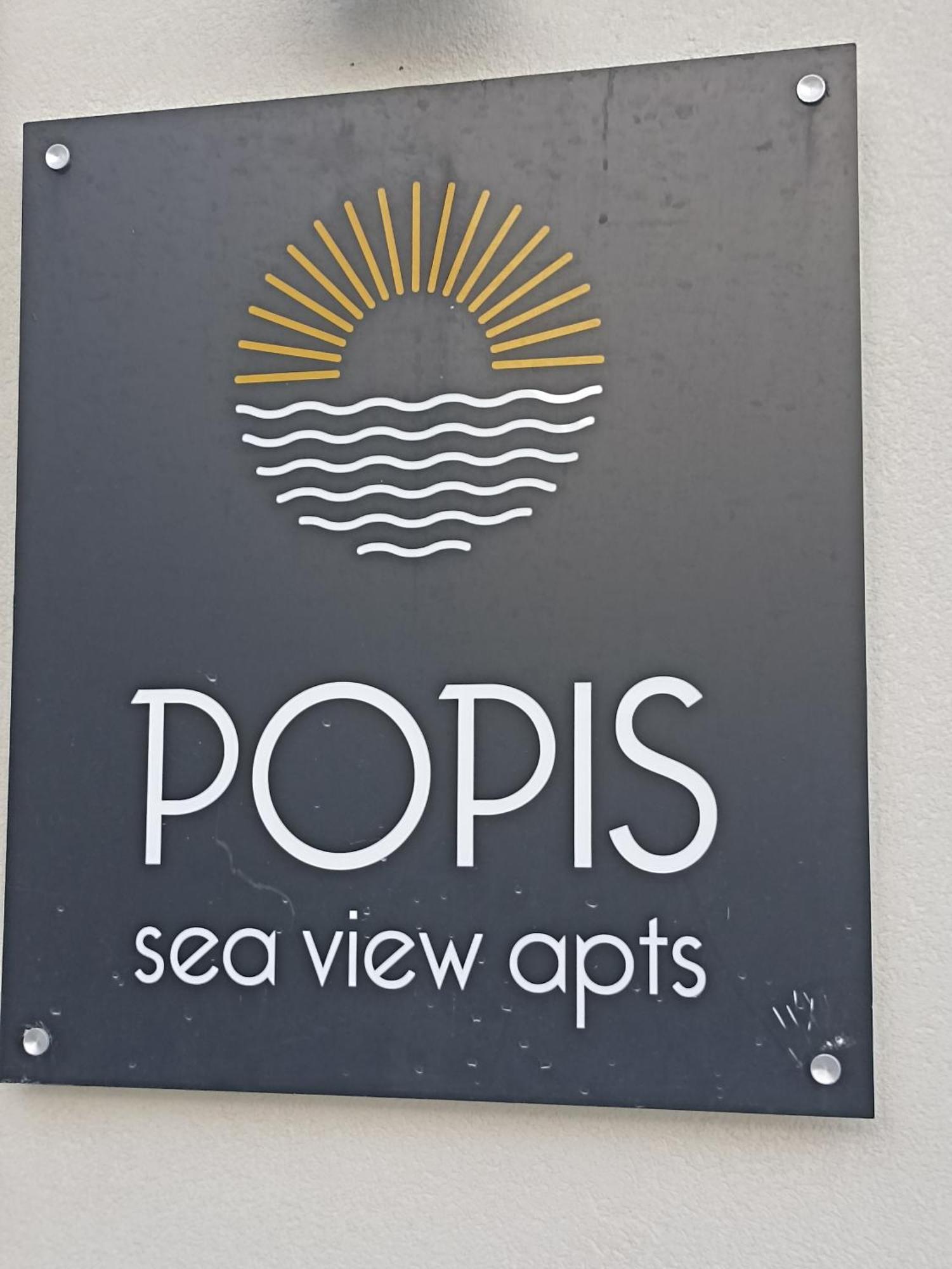 Popis Sea View Apartments アギア・ペラギア エクステリア 写真