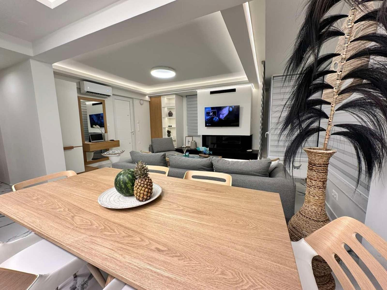 Popis Sea View Apartments アギア・ペラギア エクステリア 写真