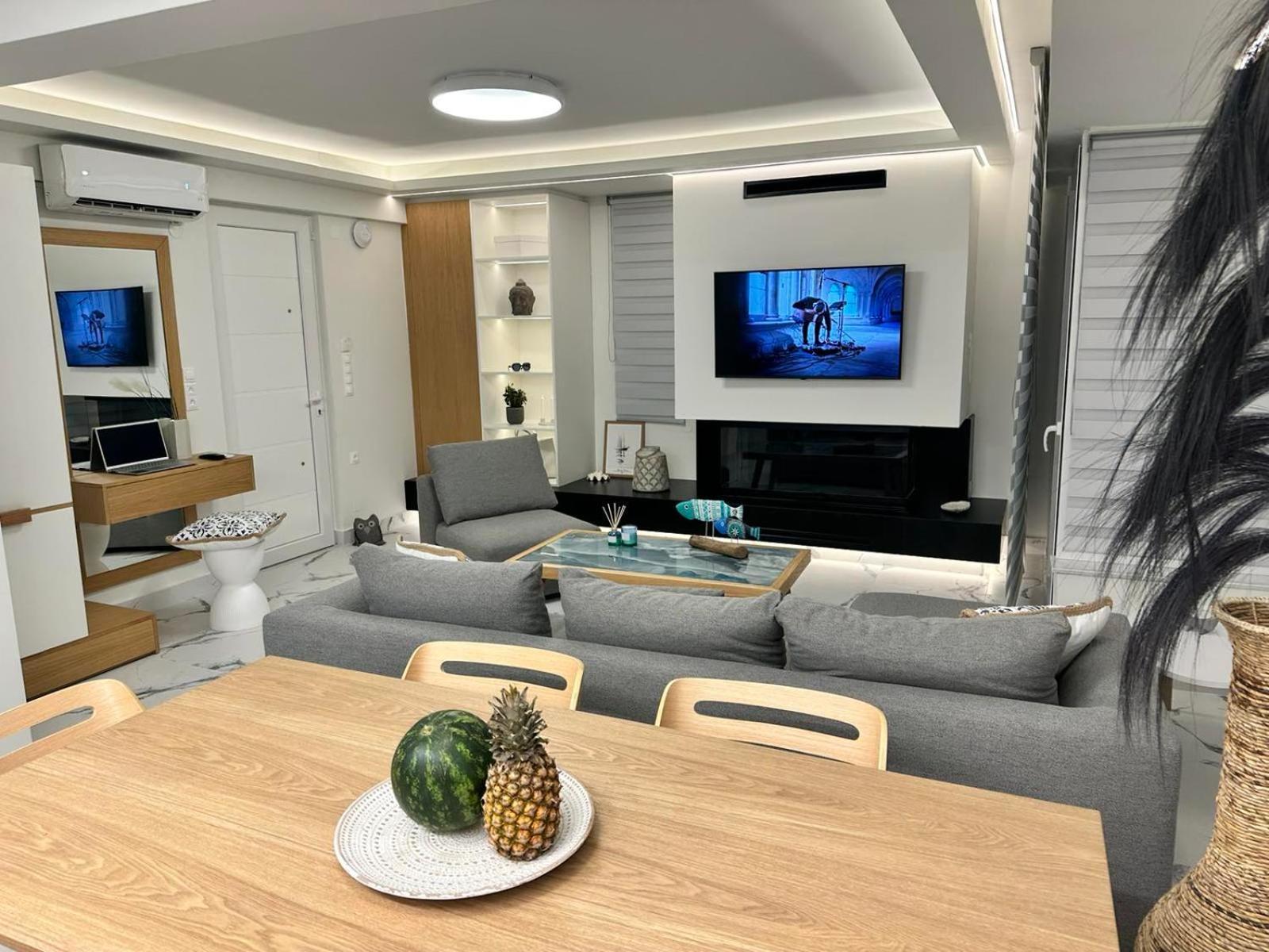 Popis Sea View Apartments アギア・ペラギア エクステリア 写真